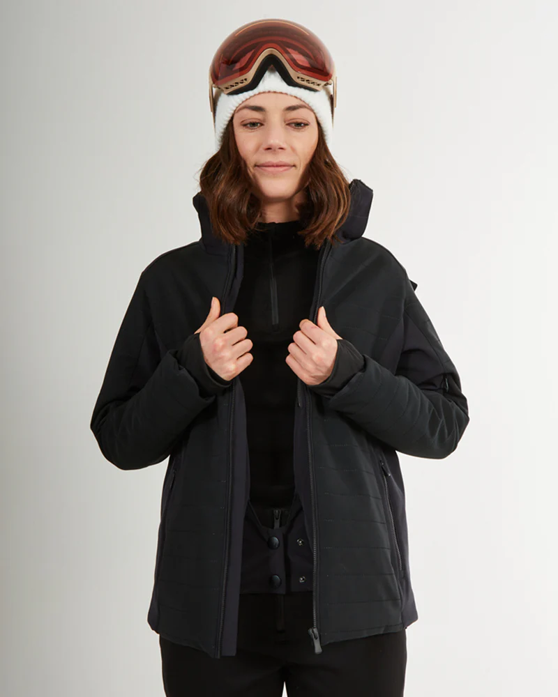 Vallee Womens Ski Jacket Black - Image 2
