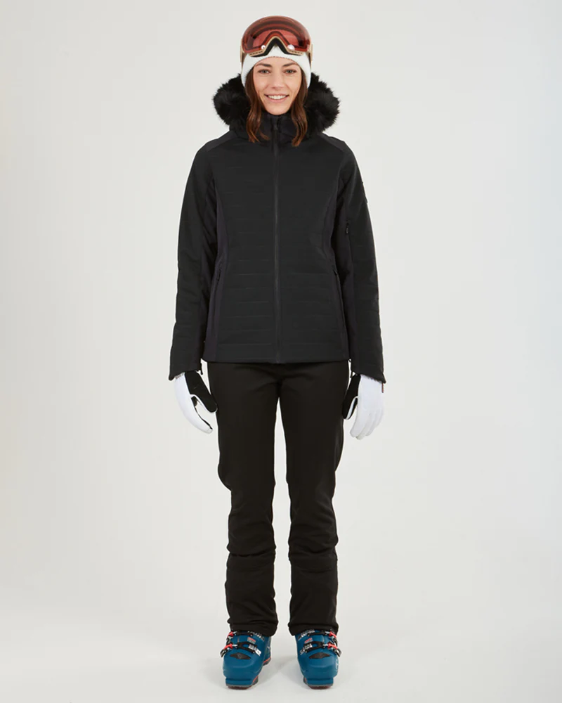 Vallee Womens Ski Jacket Black - Image 3