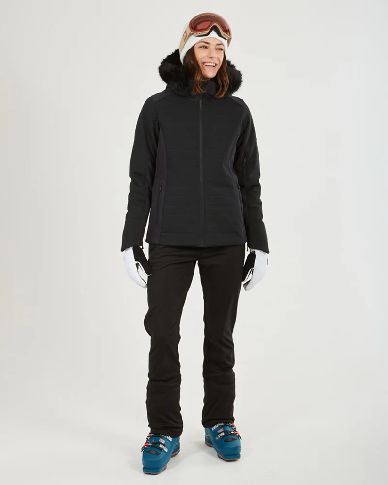Vallee Womens Ski Jacket Black - Image 4