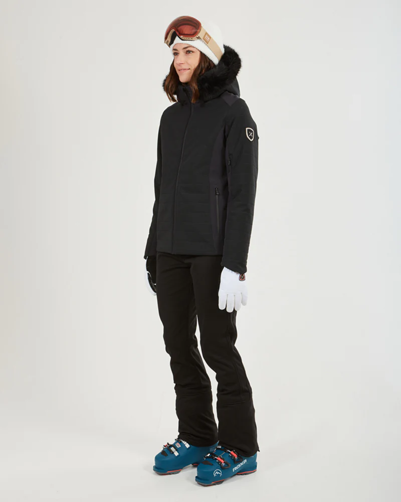 Vallee Womens Ski Jacket Black - Image 5