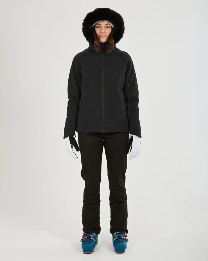 Vallee Womens Ski Jacket Black - Image 6