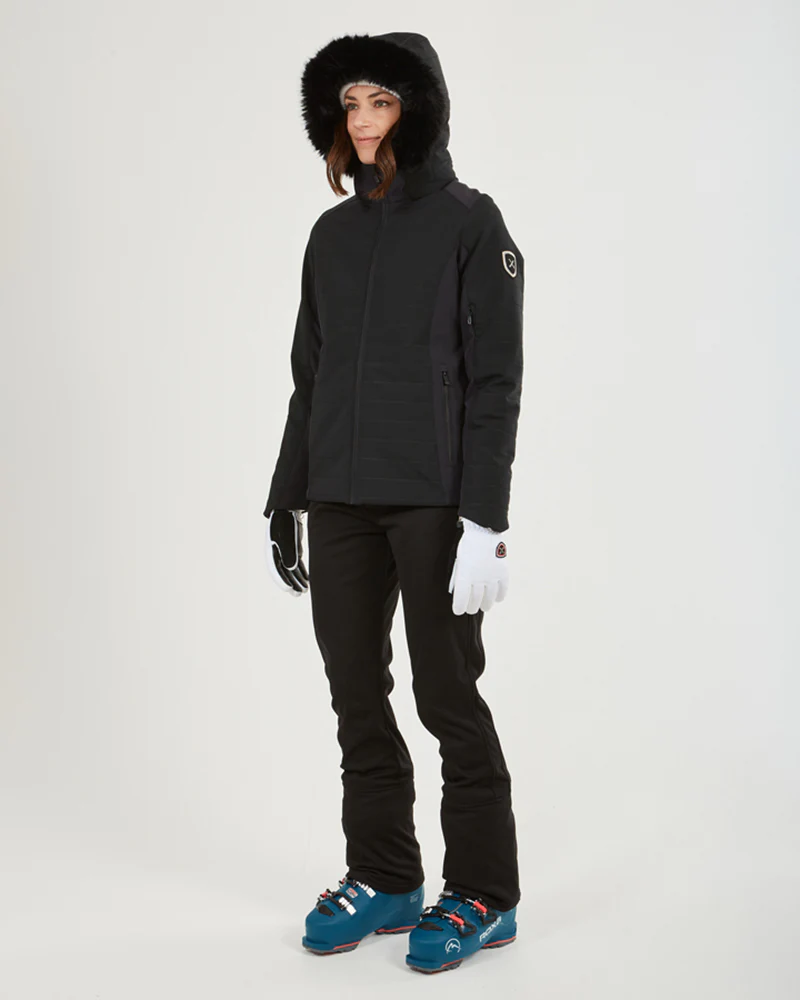 Vallee Womens Ski Jacket Black - Image 7