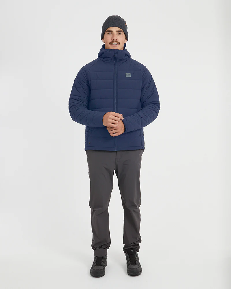 WOOLXLOFT Mens Puffer Jacket Slate Blue - Image 6