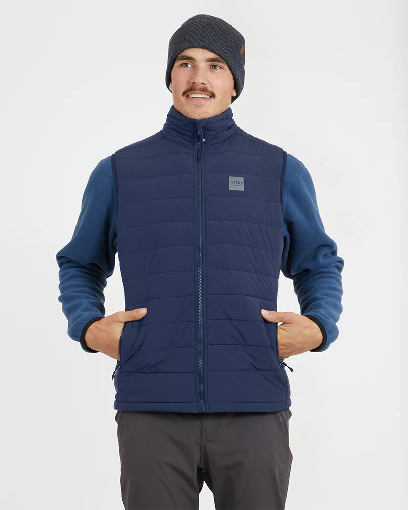 WOOLXLOFT Mens Puffer Vest Slate Blue