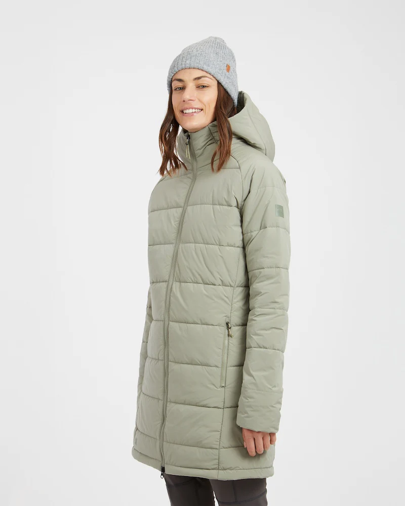 WOOLXLOFT Womens Insulated Puffer Coat Light Khaki - Image 3