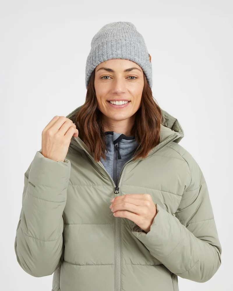 WOOLXLOFT Womens Insulated Puffer Coat Light Khaki - Image 6