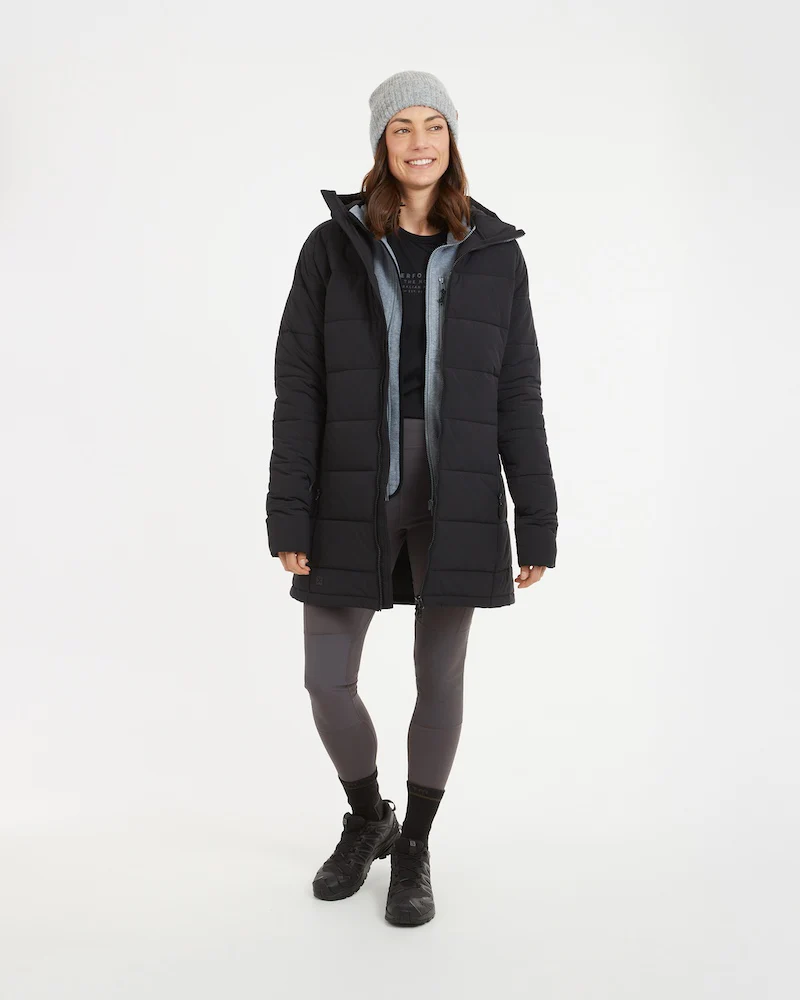 WOOLXLOFT Womens Insulated Puffer Coat Black - Image 6