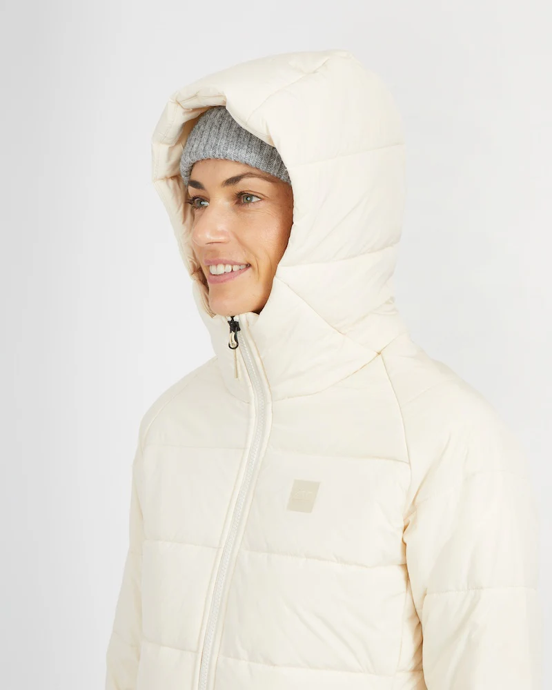 WOOLXLOFT Womens Insulated Puffer Jacket Bone - Image 4
