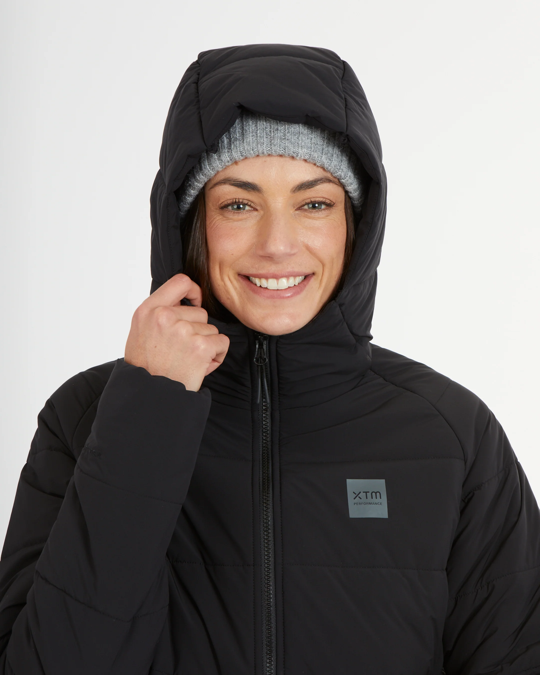 WOOLXLOFT Womens Insulated Puffer Jacket Black - Image 3