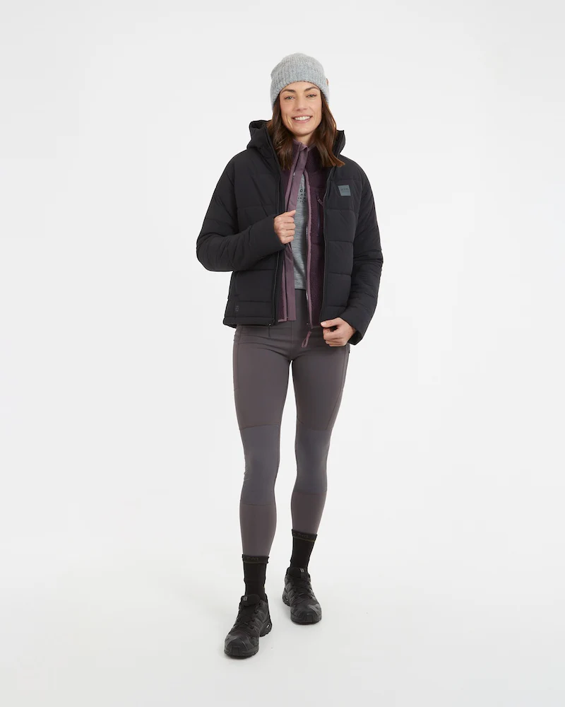 WOOLXLOFT Womens Insulated Puffer Jacket Black - Image 6