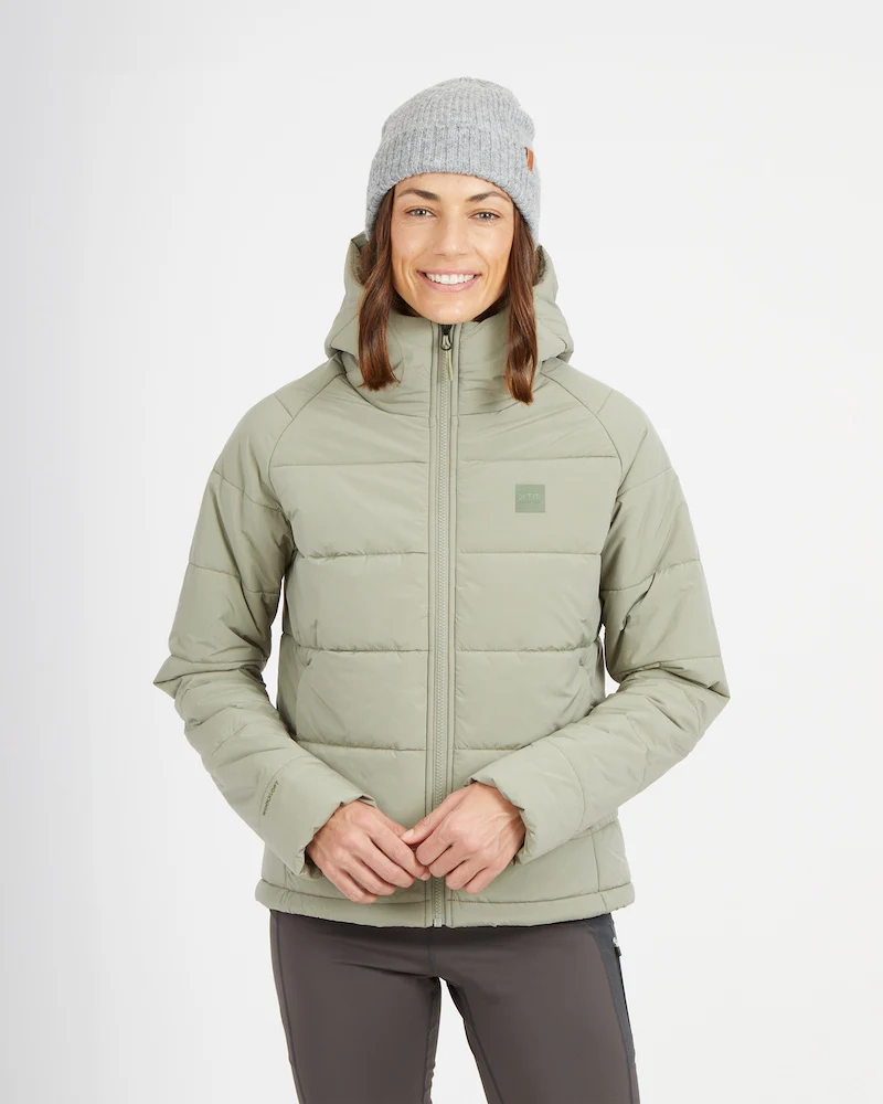 WOOLXLOFT Womens Insulated Puffer Jacket Light Khaki