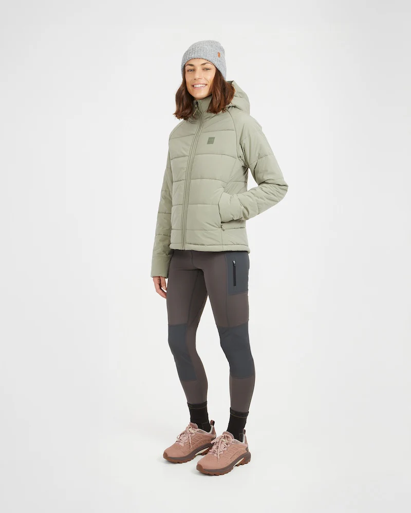 WOOLXLOFT Womens Insulated Puffer Jacket Light Khaki - Image 9