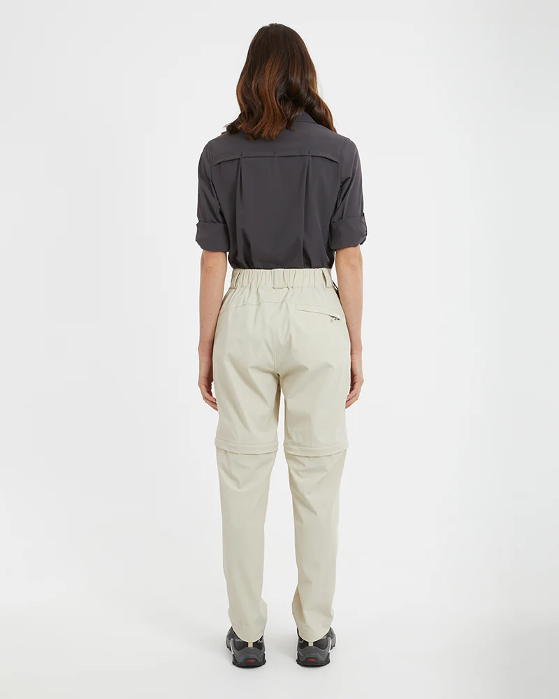Wye River Ladies Zip Off Hike Pants Sand - Image 12