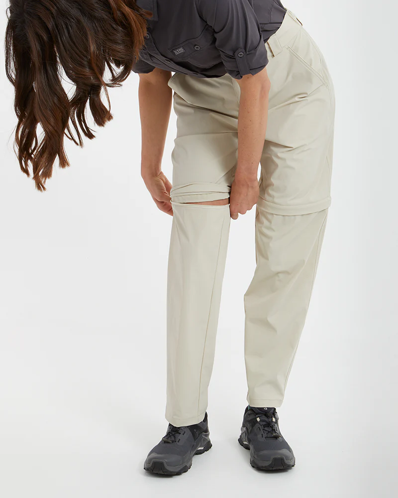 Wye River Ladies Zip Off Hike Pants Sand - Image 6