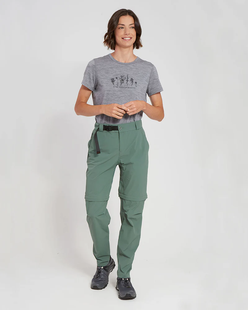 Wye River Ladies Zip Off Hike Pants Spruce Green - Image 12
