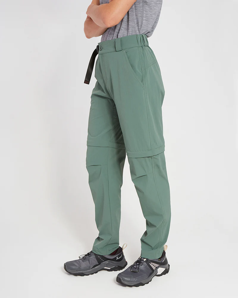 Wye River Ladies Zip Off Hike Pants Spruce Green - Image 3