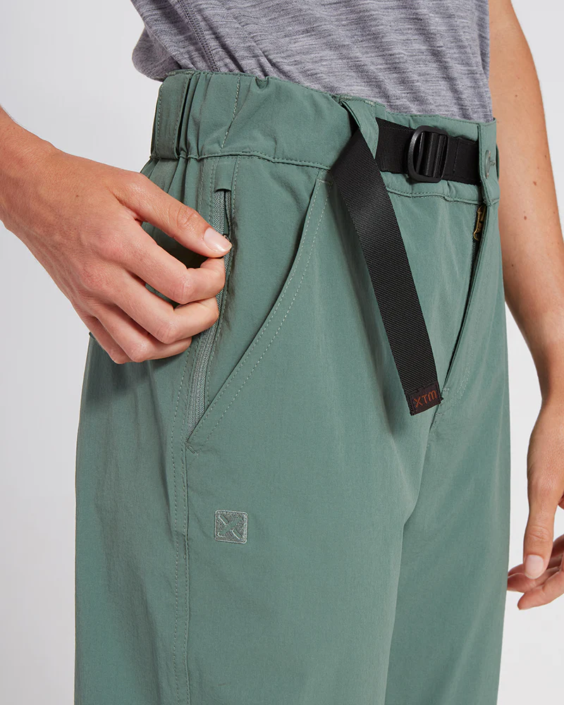 Wye River Ladies Zip Off Hike Pants Spruce Green - Image 6