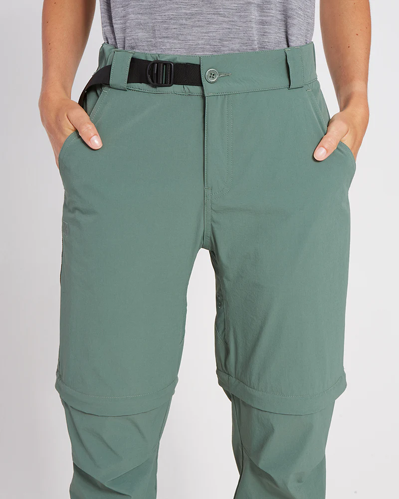 Wye River Ladies Zip Off Hike Pants Spruce Green - Image 8