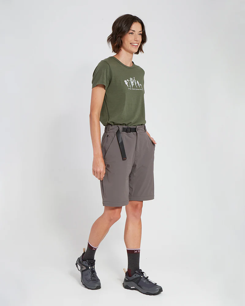 Yarram Womens Hike Shorts Pavement - Image 3